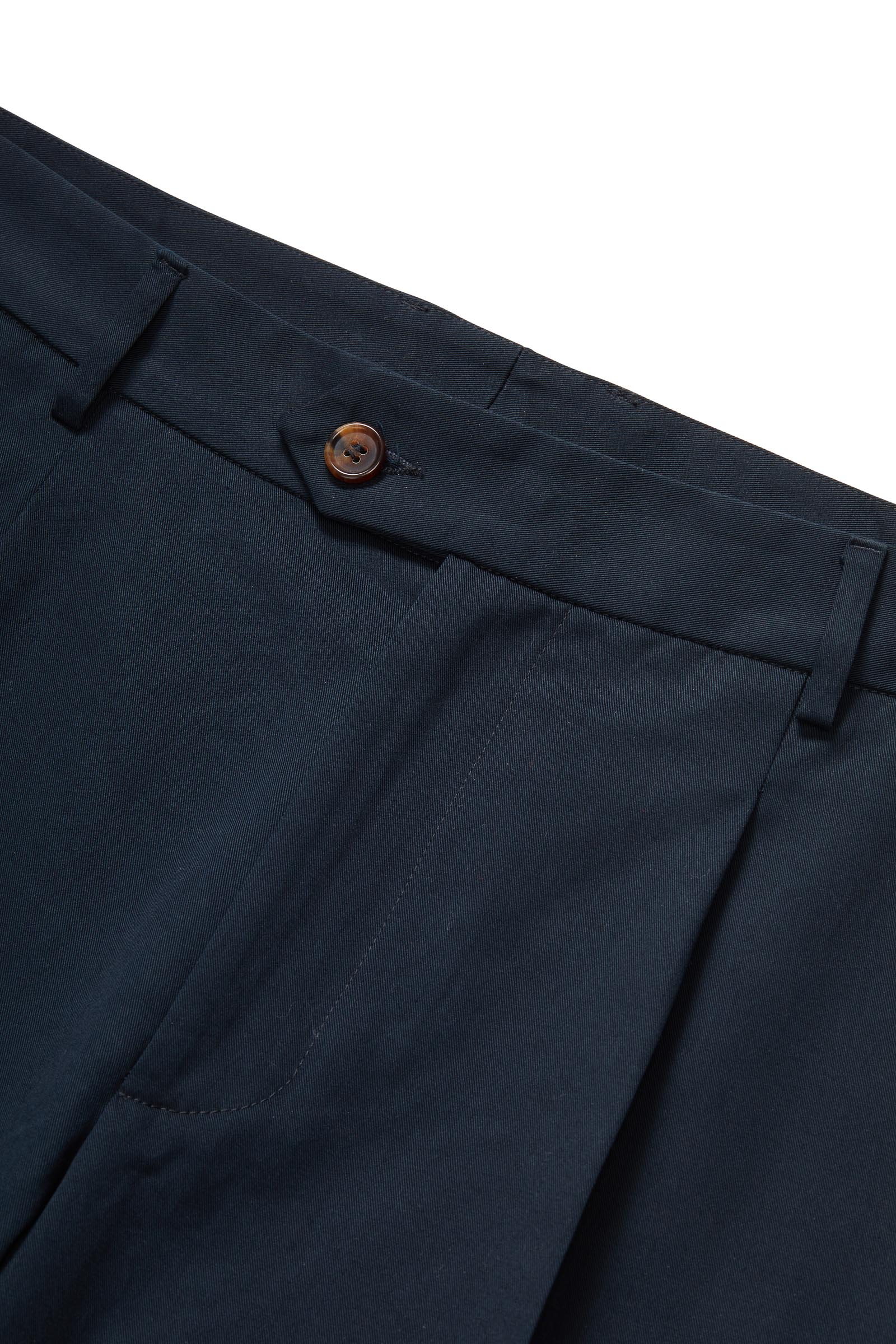 Pleated Short | 100% Cotton Twill | Navy