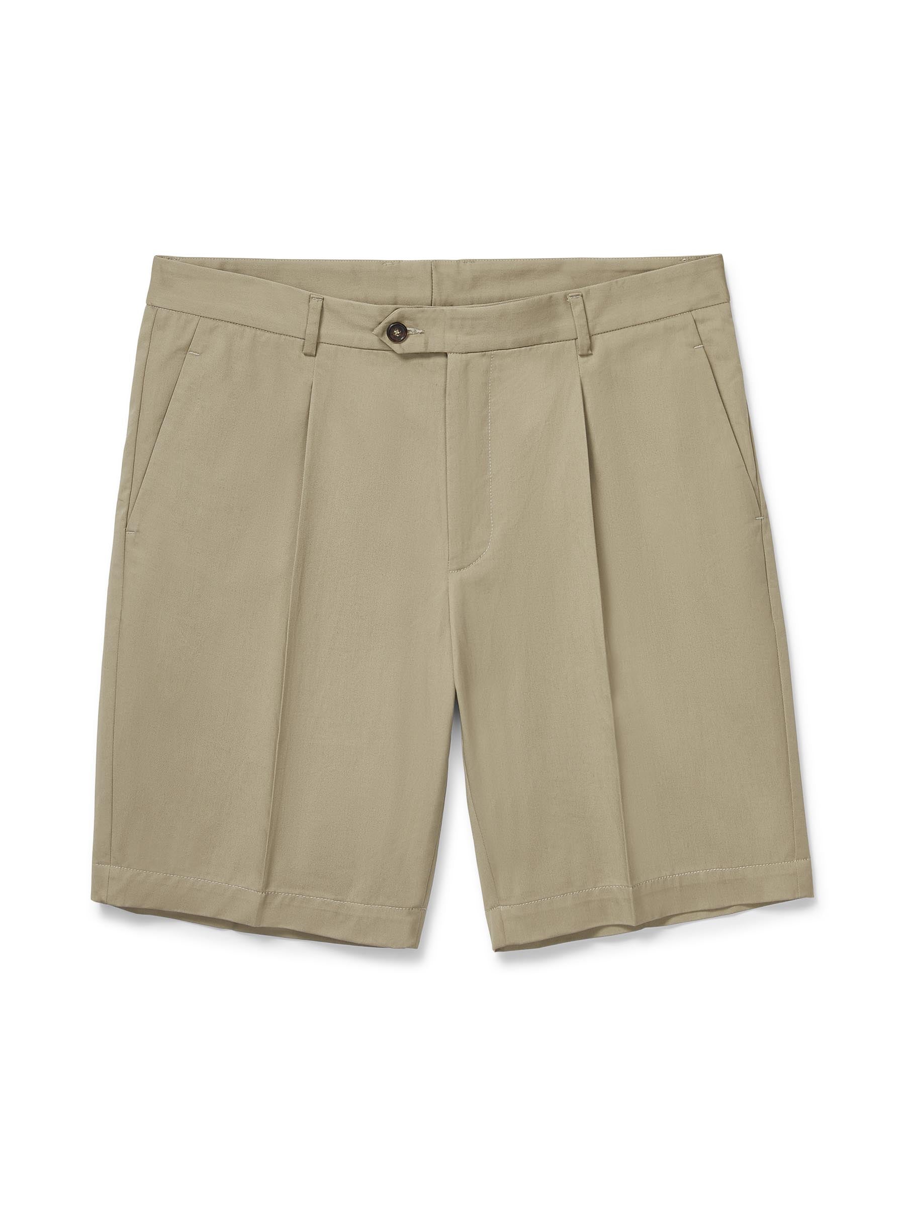 Pleated Short - Taupe