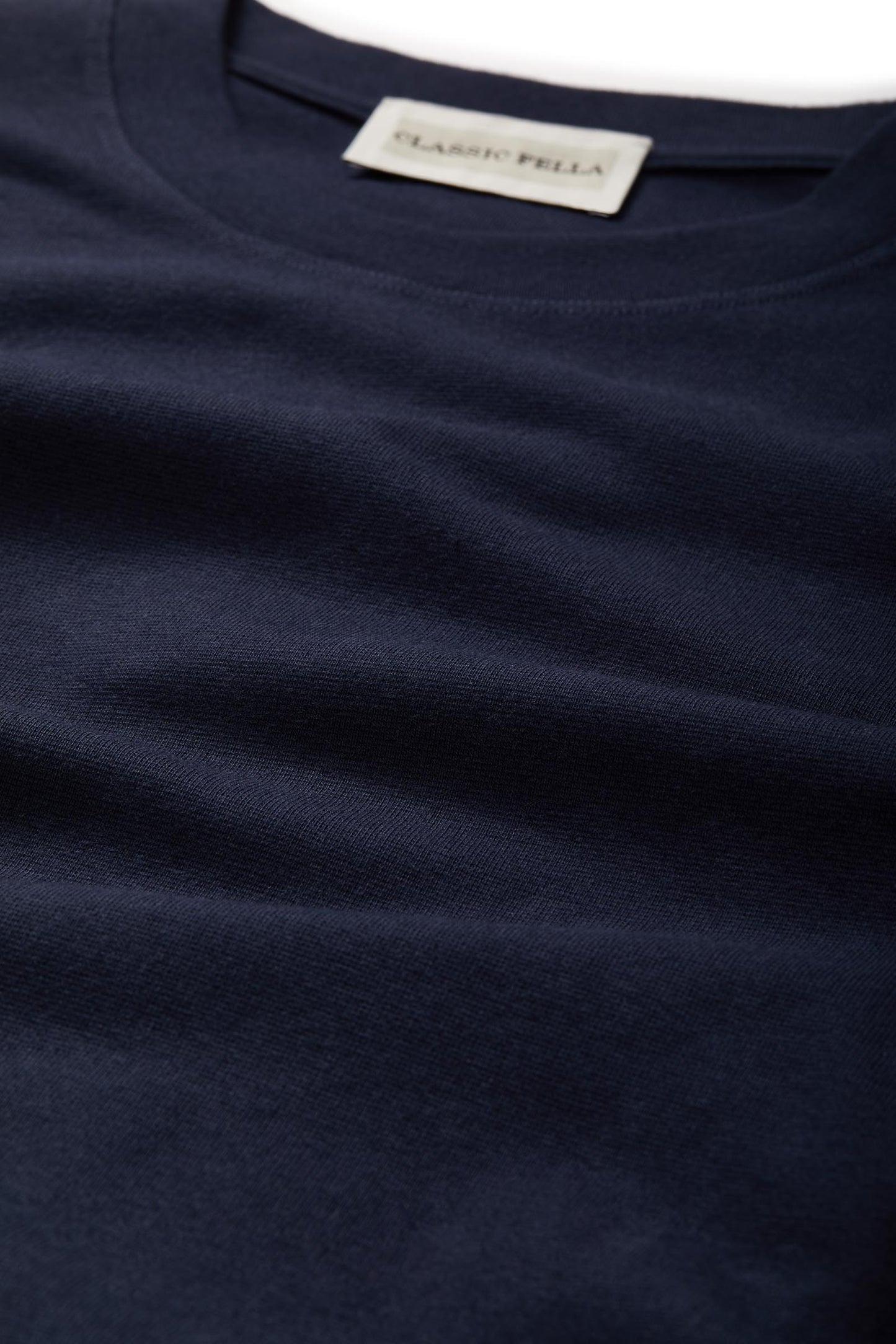 Classic T-Shirt in Italian Stretch Cotton - Navy