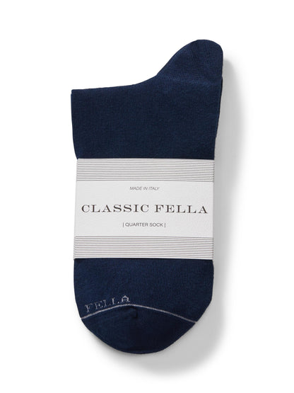 Italian Brushed Cotton Quarter Sock