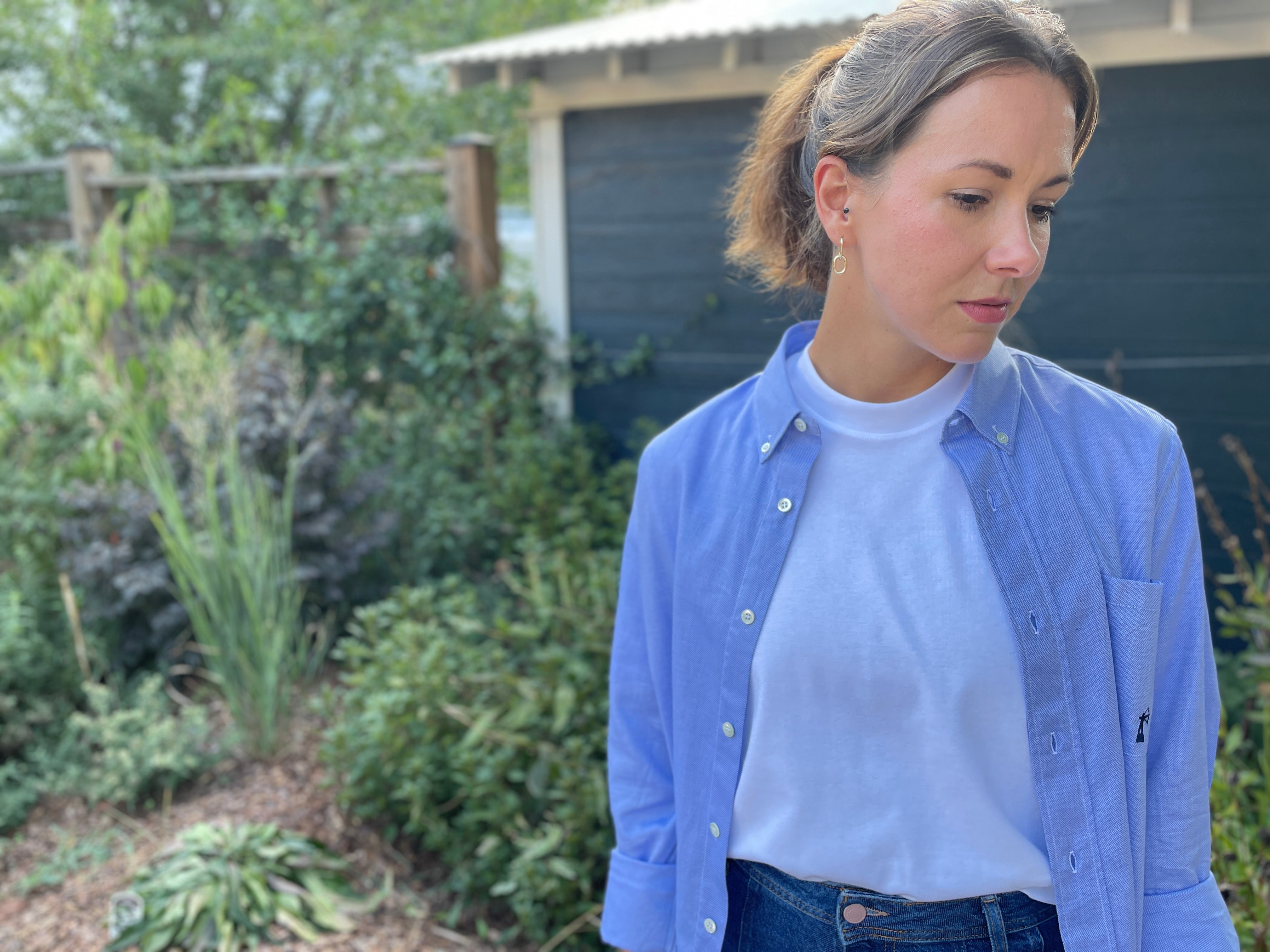 Lightweight Button Down - Medium Blue