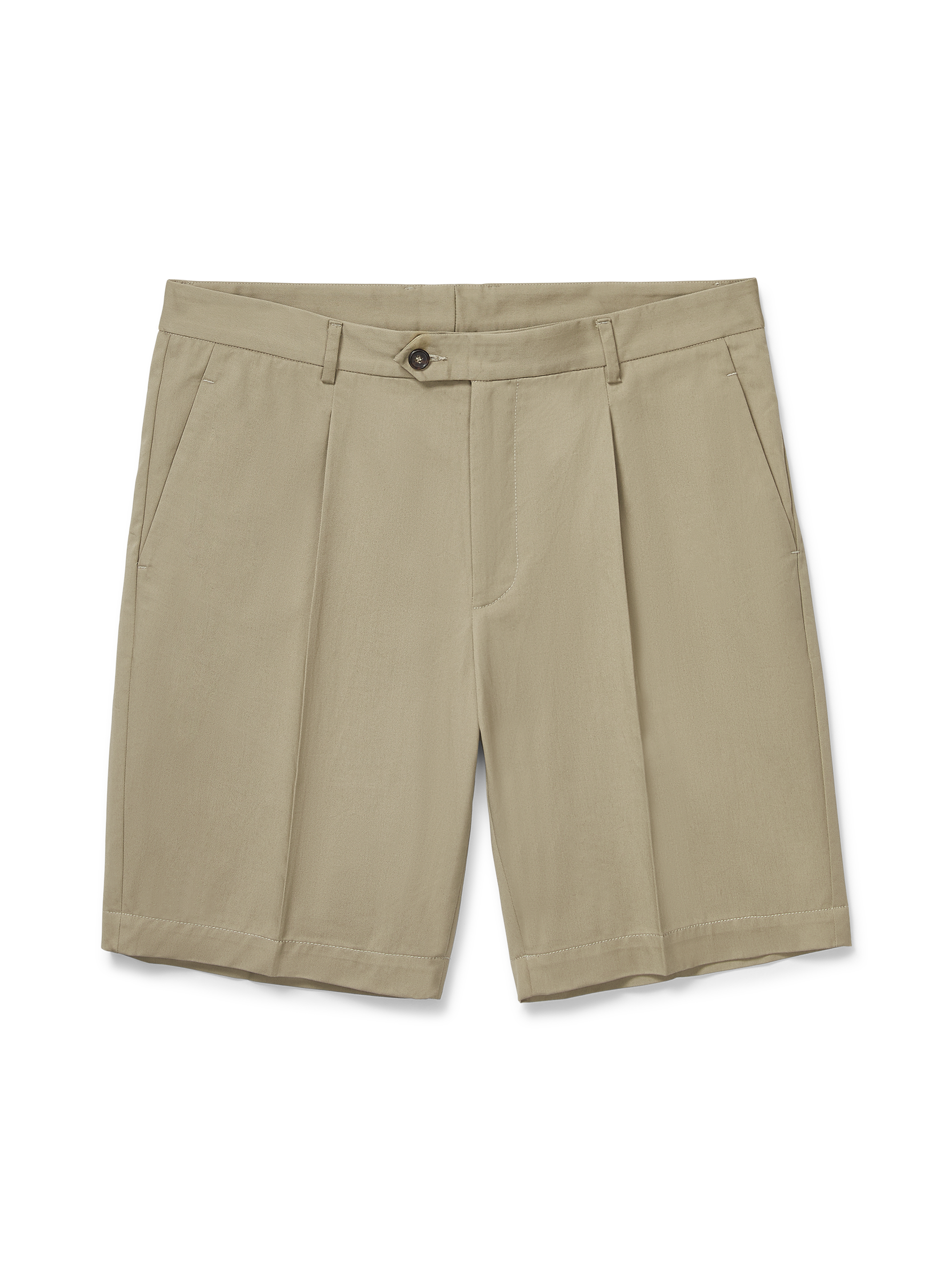 Pleated Short - Taupe